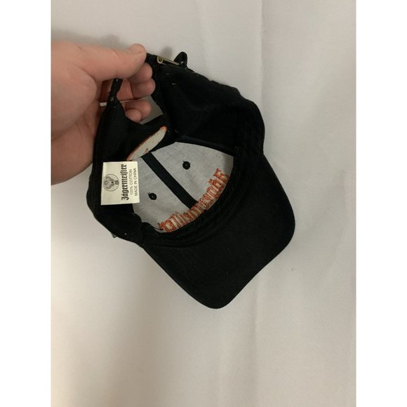 Jagermeister NWT Black Embroidered Strapback Ball Cap - Picture 4 of 4